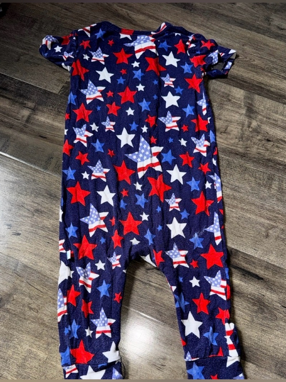 Posh Peanut USA Stars Patriotic Bamboo Overall Romper 18-24M - Picture 6 of 6